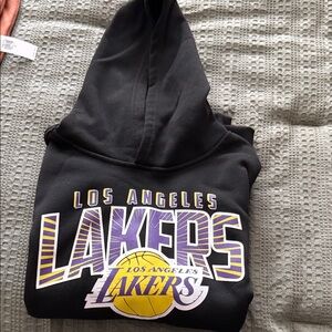 NBA Lakers Black Hoodie with NBA Logo Tag